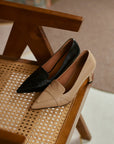 Valenza™| Caline Sleek Tan Heels