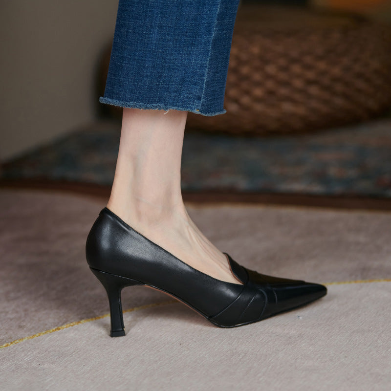 Caline™| Sleek Tan Heels