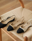 Valenza™| Bricia Satin Slingback Flats
