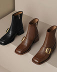 Aquene™| Leather Ankle Boots