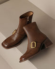 Aquene™| Leather Ankle Boots