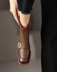 Aquene™| Leather Ankle Boots