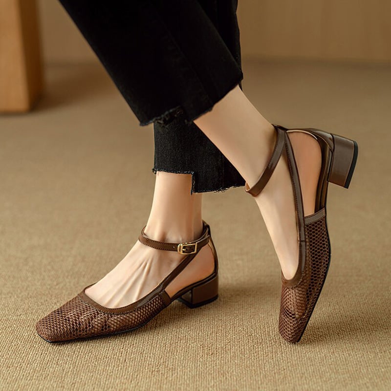 Valenza™| Noelle Mesh Block Heels