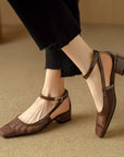 Valenza™| Noelle Mesh Block Heels