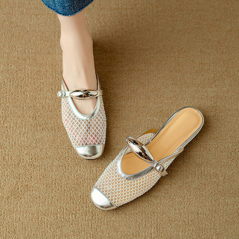Elira™| Buckle Mules