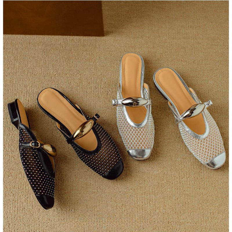 Elira™| Buckle Mules