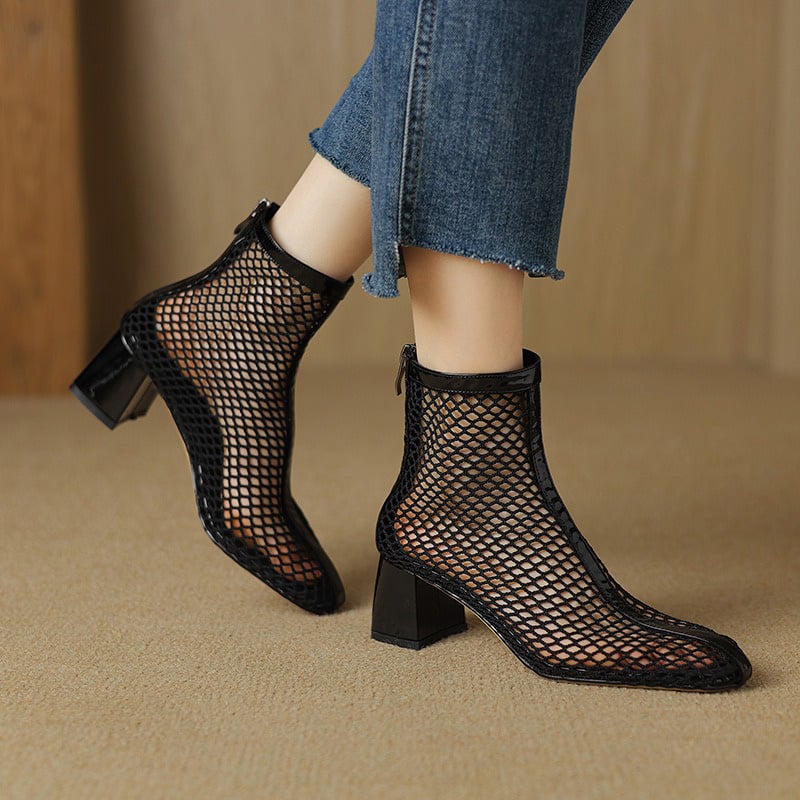 Jeric™| Mesh Ankle Boots
