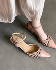 Amoura™ | Gold Slingback Heels