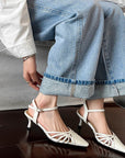 Amoura™ | Gold Slingback Heels