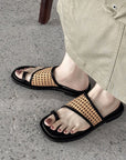 Calvine™| Woven Slide Sandals
