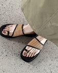 Calvine™| Woven Slide Sandals