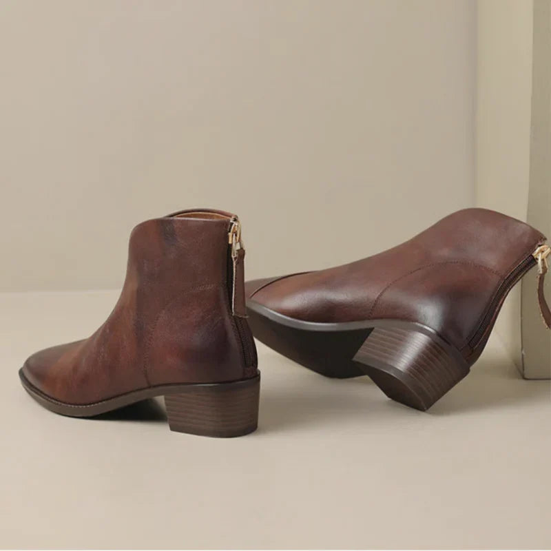Helira™| Leather Ankle Boots