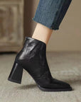 Valenza™| Everly Leather Ankle Boots
