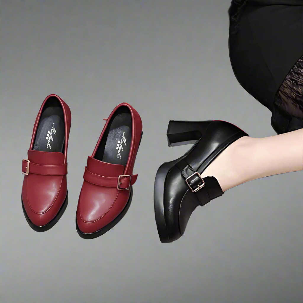 Claudia™| Leather Pumps