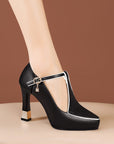 Lenaria™| Leather Heels