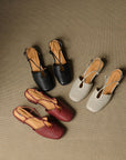 Celestelle™| Leather Slingbacks