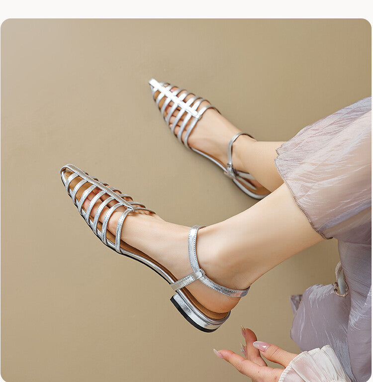 Kiara™| Elegant Flat Sandals
