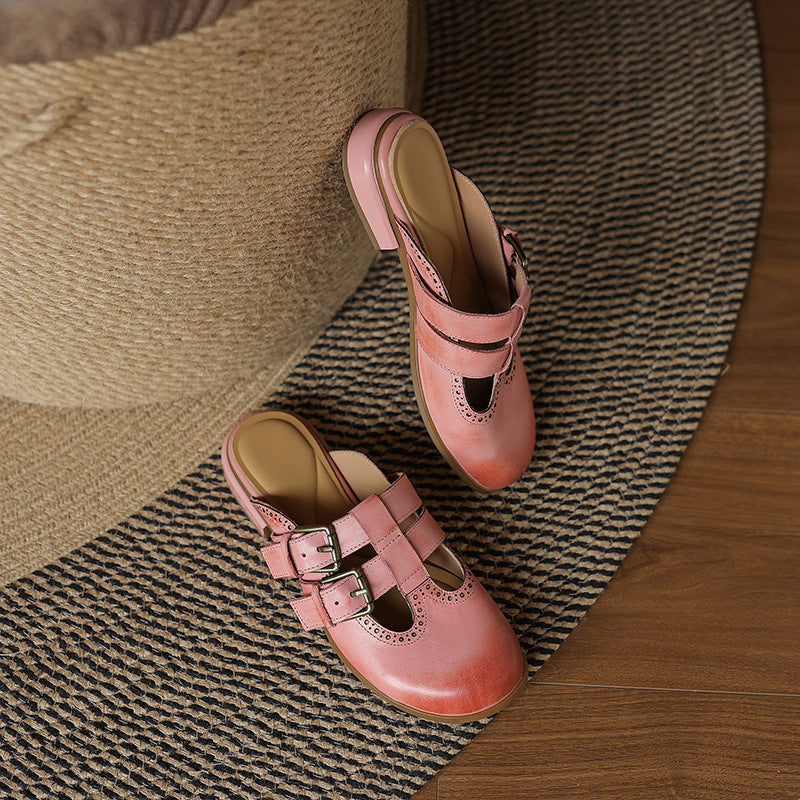 Dorella™| Leather Mules