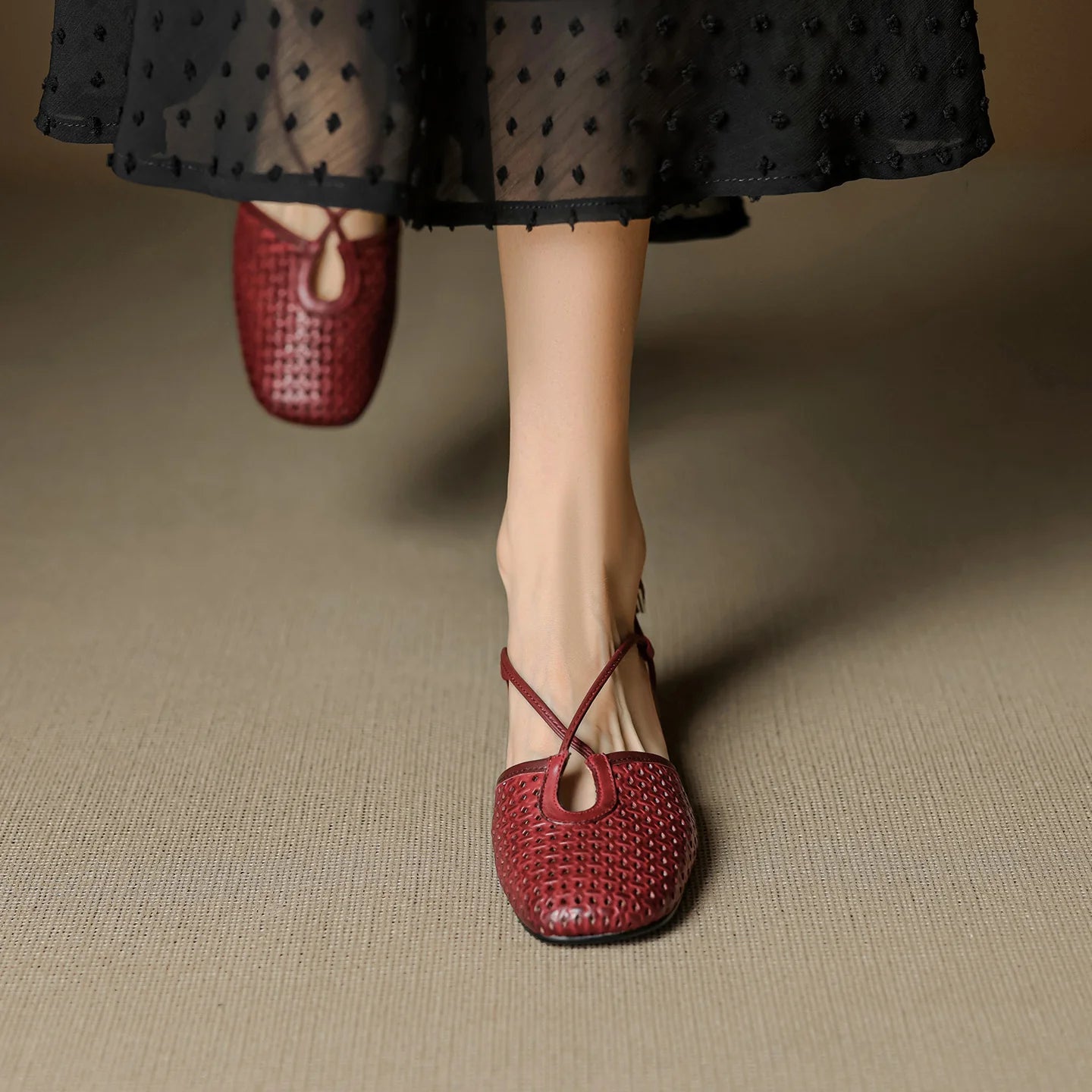 Celestelle™| Leather Slingbacks