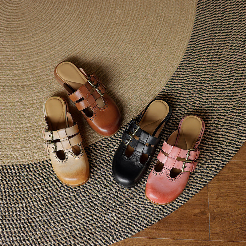 Dorella™| Leather Mules