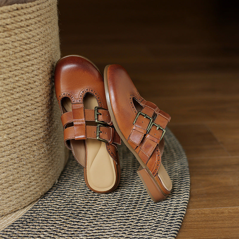 Dorella™| Leather Mules