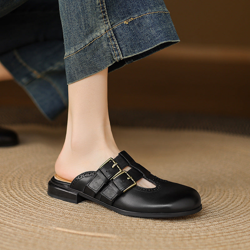 Dorella™| Leather Mules