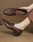 Arvenia™ | Chunky Heel Shoes