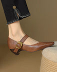 Lunovella™| Leather Heels