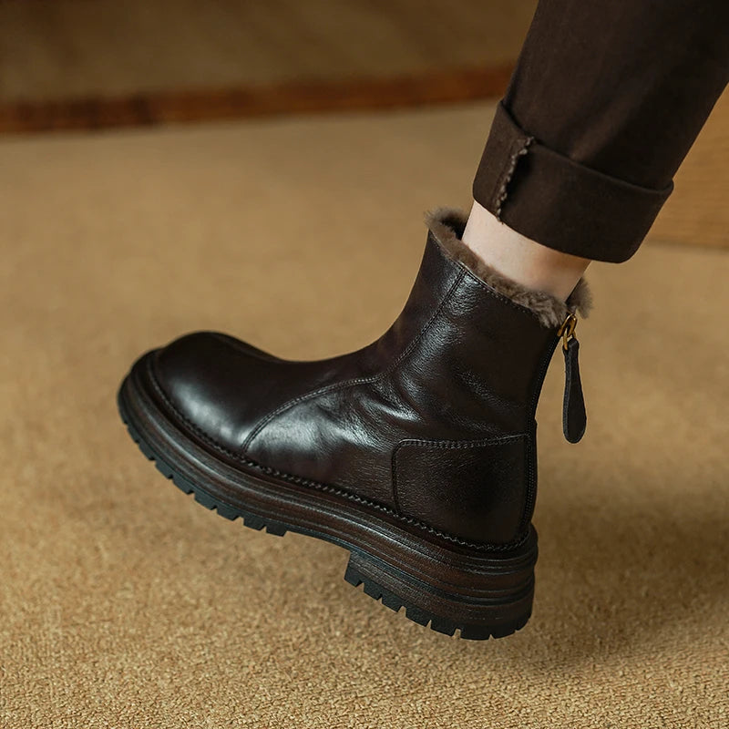 Solenne™| Genuine Leather Boots