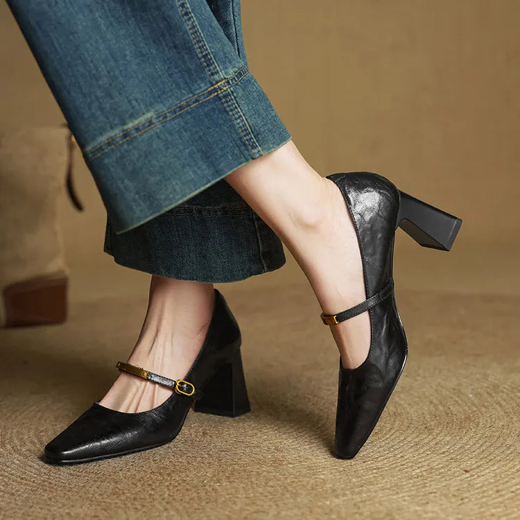 Estrella™| Leather Heels