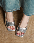 Kendra™| Leather Slingbacks