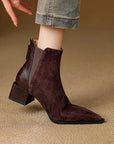 Marvelle™| Leather Ankle Boots