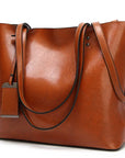 Yade™| Leather Crossbody-Tote Bag