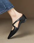 Virelina™| Leather Mules