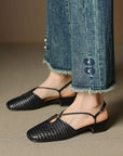 Celestelle™| Leather Slingbacks