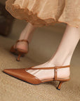 Belyria™ | Thin Heeled Slingbacks