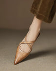Virelina™| Leather Mules
