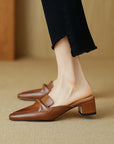 Giselle™| Genuine Leater Mules