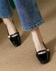 Elvasia™| Low Heeled Mary Janes