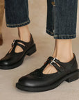 Leona™| Leather Mary Janes