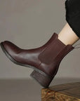 Zantina™| Leather Ankle Boots