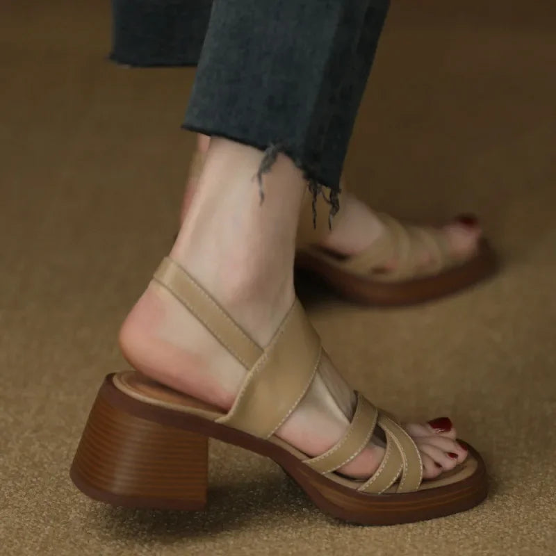 Valenza™| Sivena Thick Heel Sandals