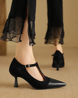 Zalvoria™| Leather Heels