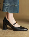 Estrella™| Leather Heels