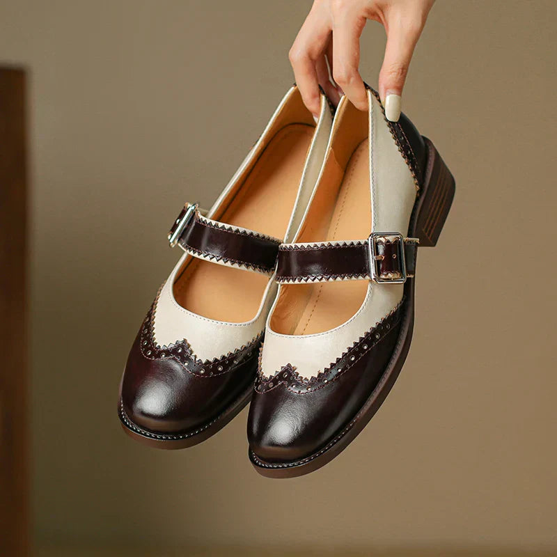 Valenza™| Miana Leather Mary Janes