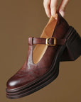 Brivora™| Leather Mary Janes