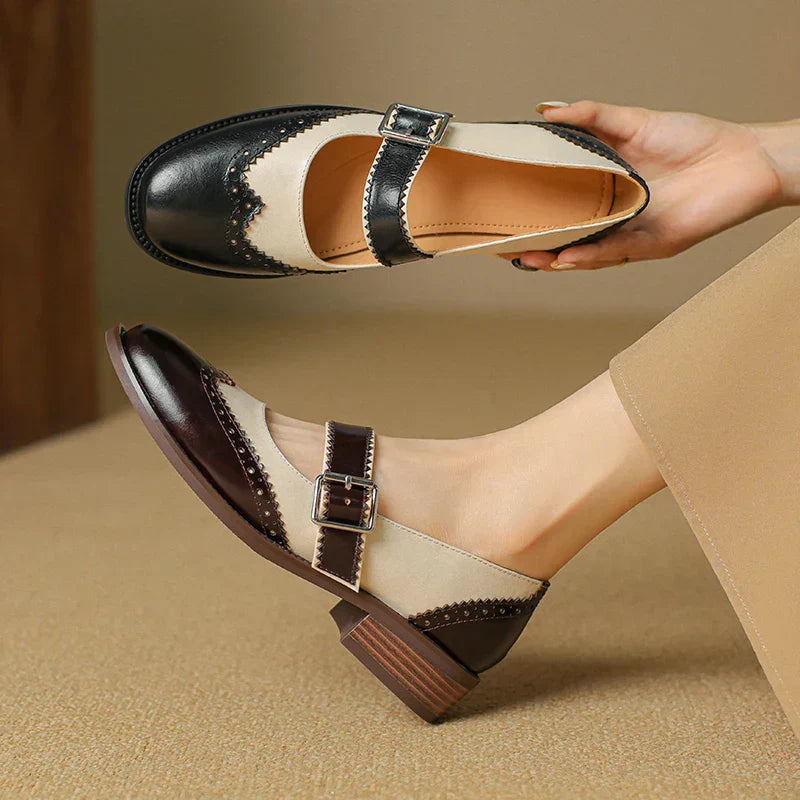 Valenza™| Miana Leather Mary Janes