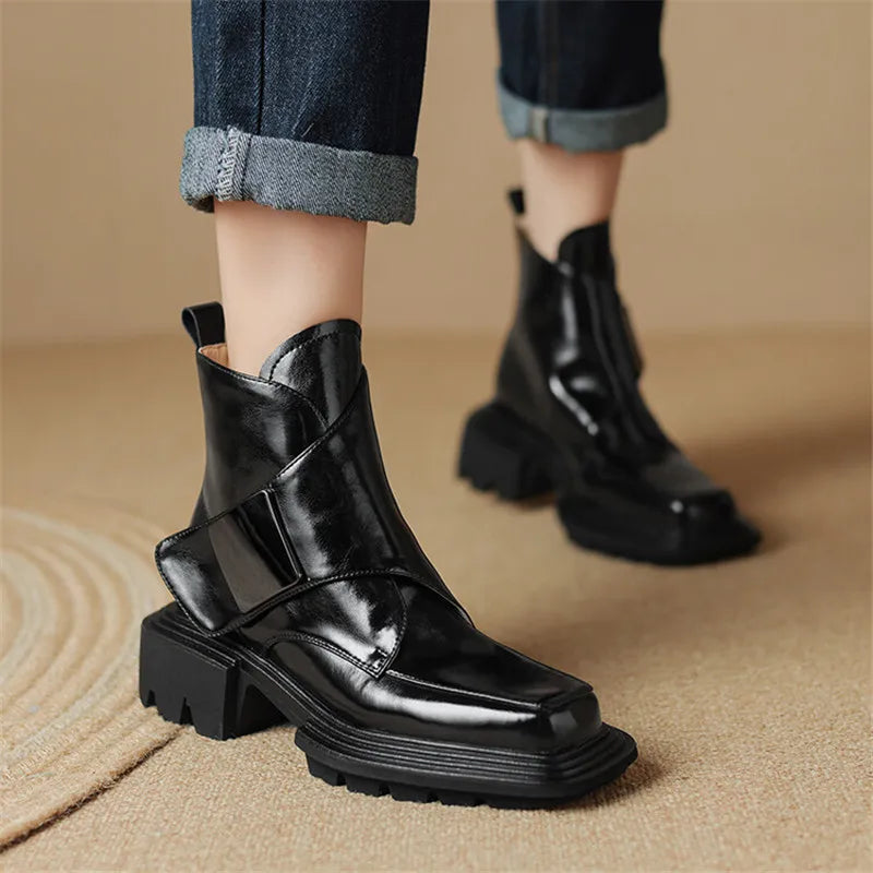 Ovelisse™| Leather Ankle Boots