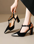 Fioren™| Leather T Strap Pumps