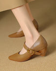 Lunovella™| Leather Heels